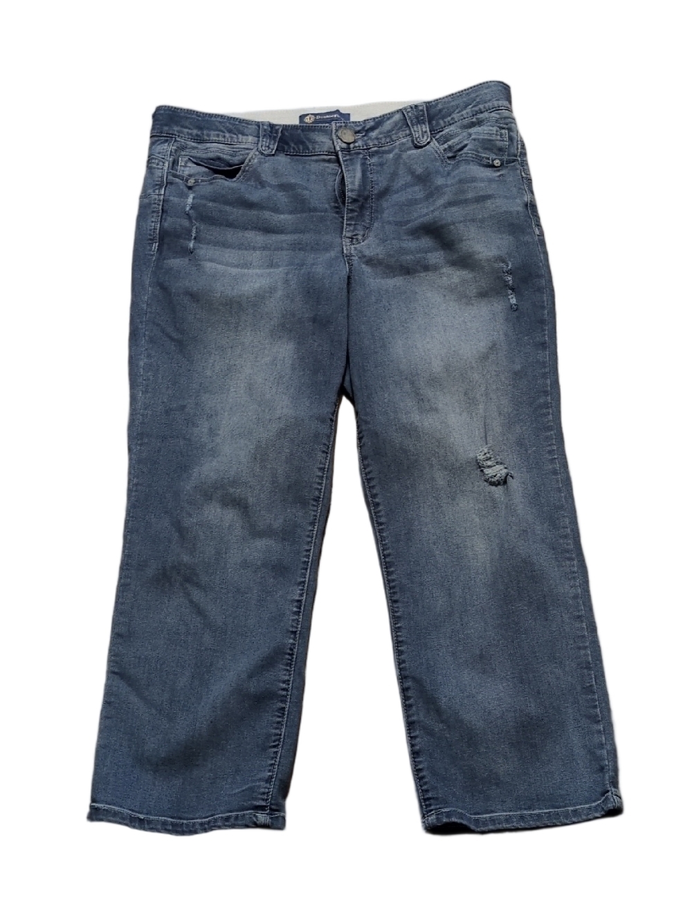 Democracy Ab Solution Distressed Blue Jeans Size 16
